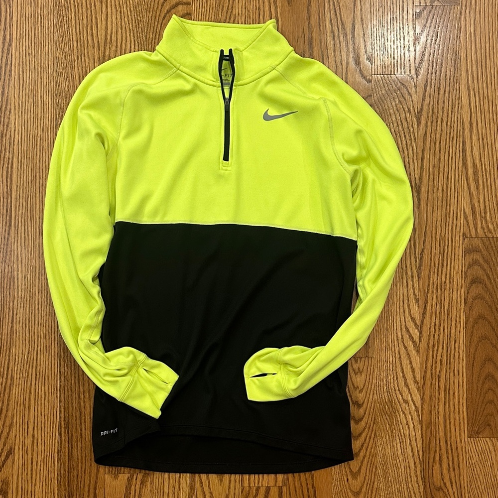 Nike Men's Performance Jacket in Neon Yellow and Black